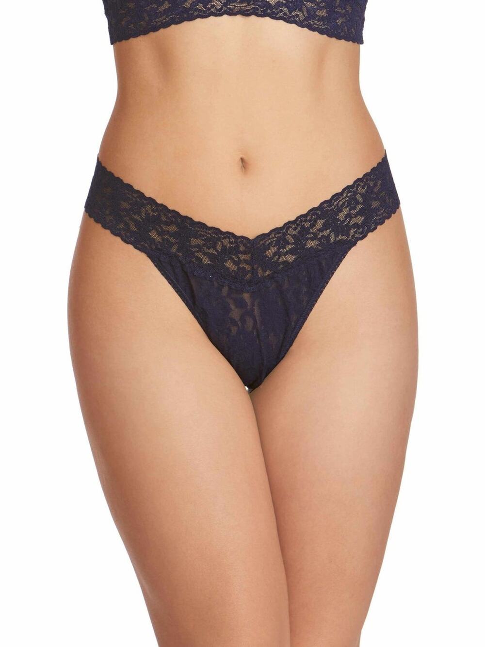 NWT hanky panky, Plus Size Original Rise Thong Navy 4811X O/S Plus